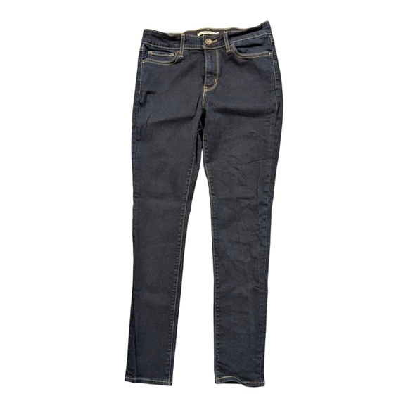 Levi's Denim - Levi's 711 Skinny Jeans Mid Rise Dark Wash Size 29 / US 8 Stretch Denim